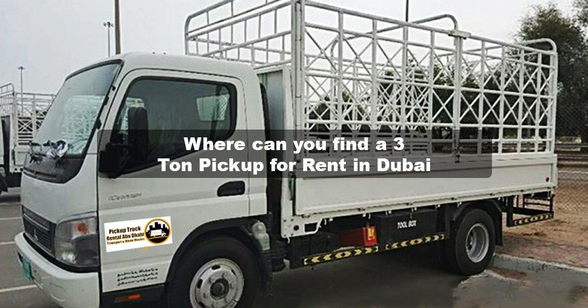 3 Ton Pickup Truck for Rent in Dubai